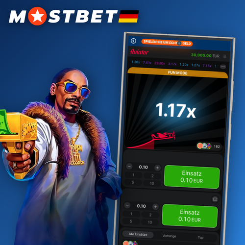 Mostbet Aviator Crash-Spiel mit rotem Flugzeug und steigendem Multiplikator 2,45x