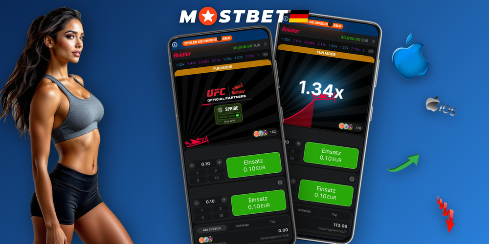 Mostbet Mobile App – Screenshots aus Sportwetten, Live-Streaming, Casino und Aviator
