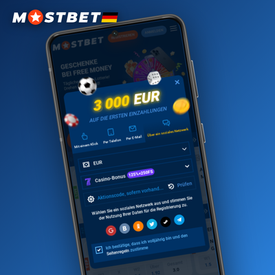 Mostbet Registrierung über Social-Media-Konto – schnell und ohne Formular