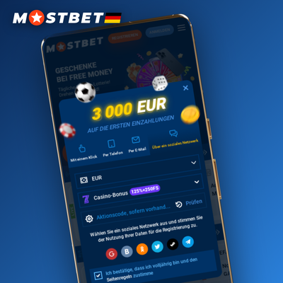 Mostbet Kontoerstellung per Telefonnummer und SMS-Bestätigungscode