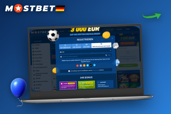Alle vier Registrierungsmethoden bei Mostbet im direkten Überblick